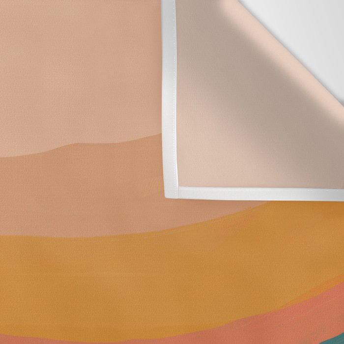 Waves On Sunset Hill | Waves Texture Design Wall Tapestry Gallery Image 3