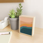 Waves On Sunset Hill | Waves Texture Design Mini Art Print Gallery Image 2