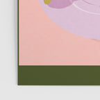 I love you so matcha - a matcha latte illustration in forest green and pink Poster Gallery Image 3