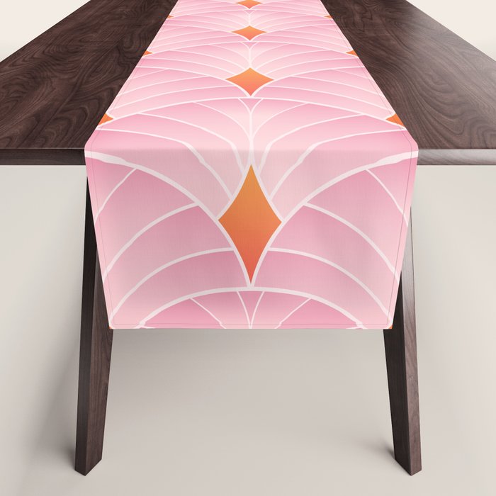 Diamonds & Petals: The Peach Edition Table Runner Gallery Image 1