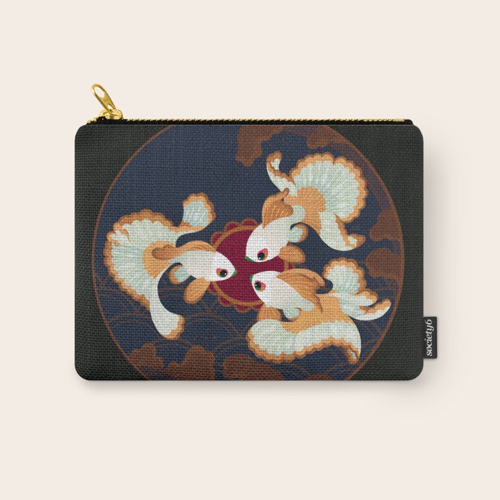 Three tosakin goldfish Carry All Pouch Gallery Image 1