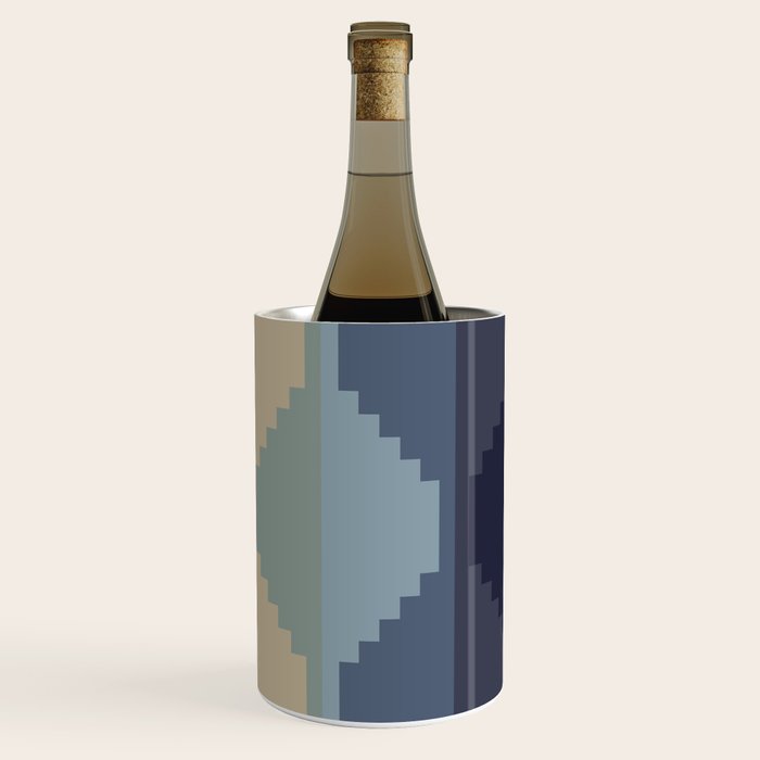 Geometric Aztec Pyramid Pattern III Wine Chiller Gallery Image 3