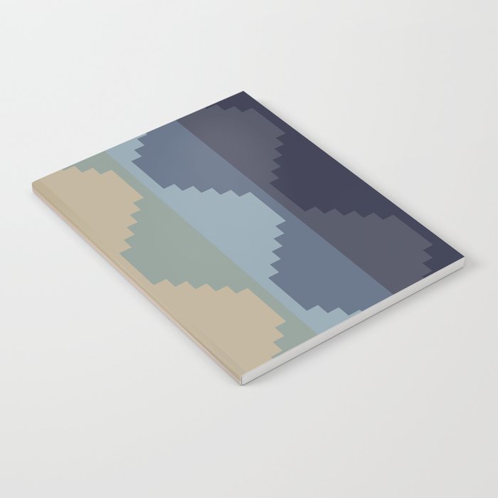 Geometric Aztec Pyramid Pattern III Notebook Gallery Image 2