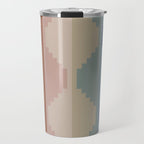 Geometric Aztec Pyramid Pattern III Travel Mug Gallery Image 1