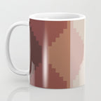 Geometric Aztec Pyramid Pattern III Coffee Mug Gallery Image 3