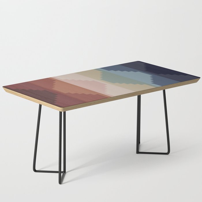 Geometric Aztec Pyramid Pattern III Coffee Table Gallery Image 1