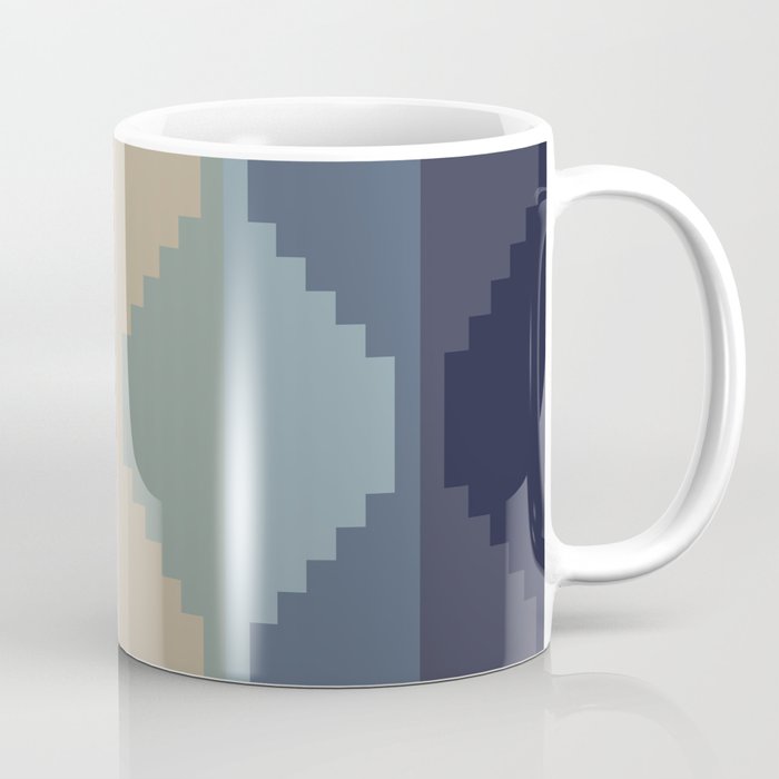 Geometric Aztec Pyramid Pattern III Coffee Mug Gallery Image 1