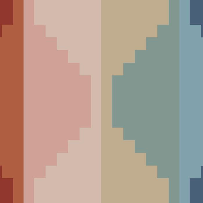 Geometric Aztec Pyramid Pattern III Coffee Mug Gallery Image 2