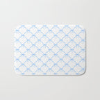 Bows & Ribbons Pattern VII Baby Blue Bath Mat Gallery Image 1