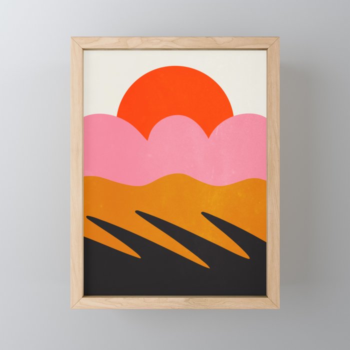 Landscape 02: Mid Century Abstraction Mini Art Print Gallery Image 1