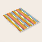 Retro Geo Chain Vertical Block Stripes Geometric Pattern Notebook Gallery Image 3