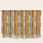 Retro Geo Chain Vertical Block Stripes Geometric Pattern Wall Hanging Gallery Image 1
