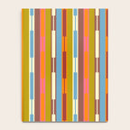 Retro Geo Chain Vertical Block Stripes Geometric Pattern Notebook Gallery Image 4