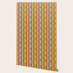 Retro Geo Chain Vertical Block Stripes Geometric Pattern Wallpaper Gallery Image 2