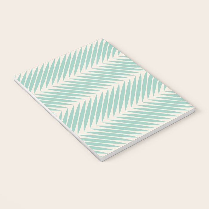 Palm Leaf Pattern - Turquoise Notebook Gallery Image 3