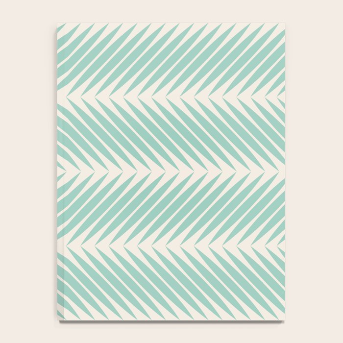 Palm Leaf Pattern - Turquoise Notebook Gallery Image 4