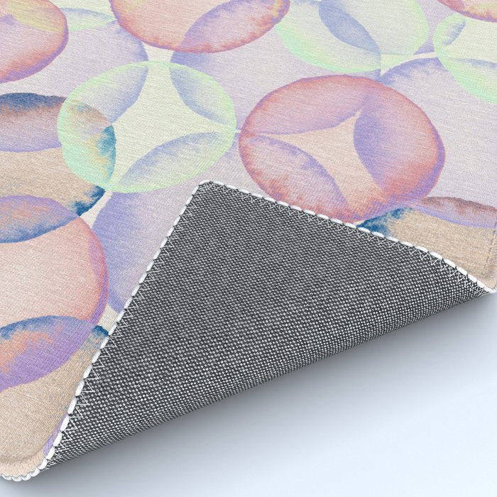 Watercolor circles overlay Rug Gallery Image 4