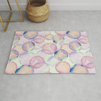 Watercolor circles overlay Rug Gallery Image 1