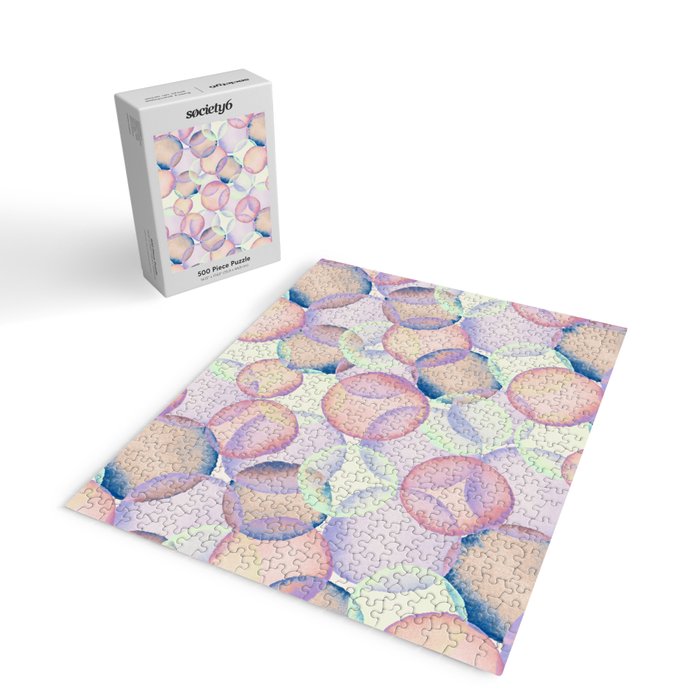 Watercolor circles overlay Jigsaw Puzzle Gallery Image 2