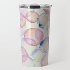Watercolor circles overlay Travel Mug Gallery Image 1