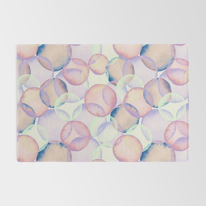 Watercolor circles overlay Rug Gallery Image 2
