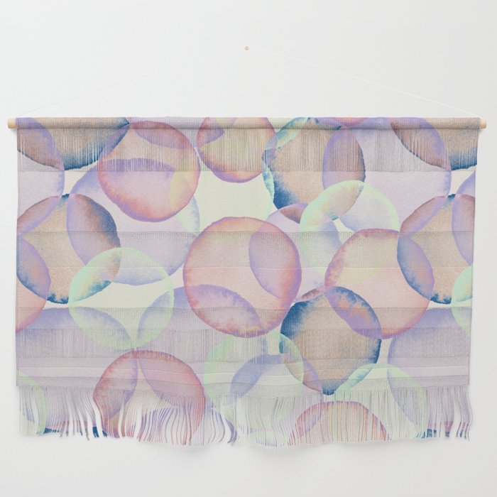 Watercolor circles overlay Wall Hanging Gallery Image 1