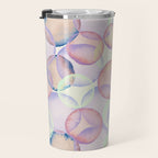 Watercolor circles overlay Travel Mug Gallery Image 3