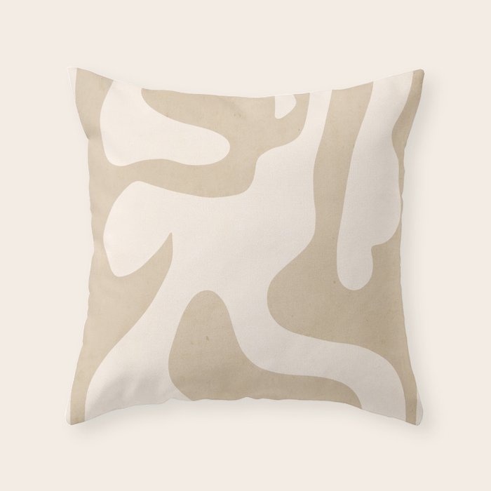 Modern Abstract Shapes 75 Throw Pillow Gallery Image 1