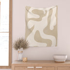 Modern Abstract Shapes 75 Wall Tapestry Gallery Image 2