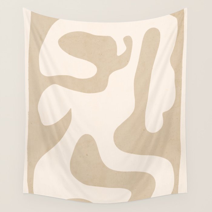 Modern Abstract Shapes 75 Wall Tapestry Gallery Image 1