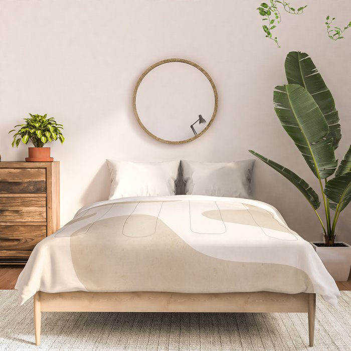 Modern Abstract Shapes 75 Comforter Gallery Image 3