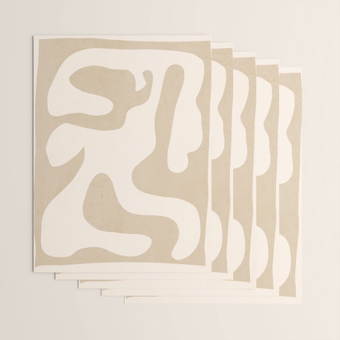 Modern Abstract Shapes 75 Wrapping Paper Gallery Image 3