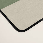 Retro Groove Mid Century Modern Abstract Pattern in Mossy Sage Olive Green Orange Mustard Desk Mat Gallery Image 4