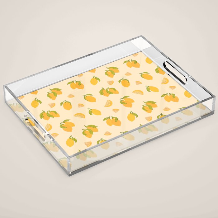 Amalfi Coast Lemons Acrylic Tray Gallery Image 1