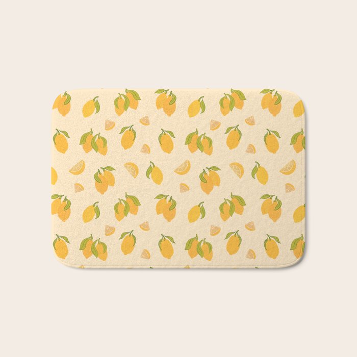Amalfi Coast Lemons Bath Mat Gallery Image 1