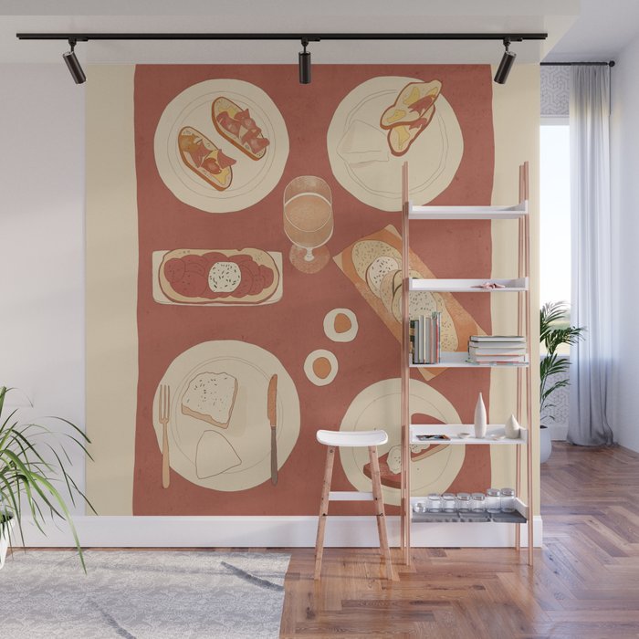 Breakfast 2 Wall Mural Gallery Image 1