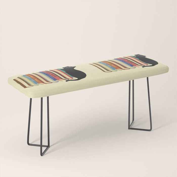 Hidden cat 31 reading books  Bench Gallery Image 1