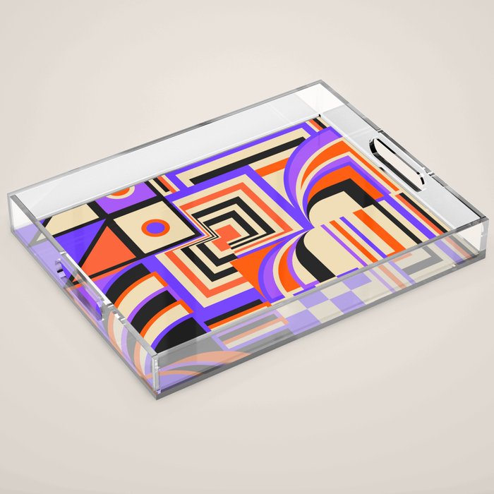 Purple Island Acrylic Tray Gallery Image 1