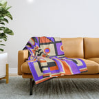 Purple Island Throw Blanket Gallery Image 1