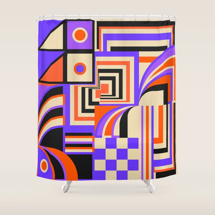 Purple Island Shower Curtain Gallery Image 1