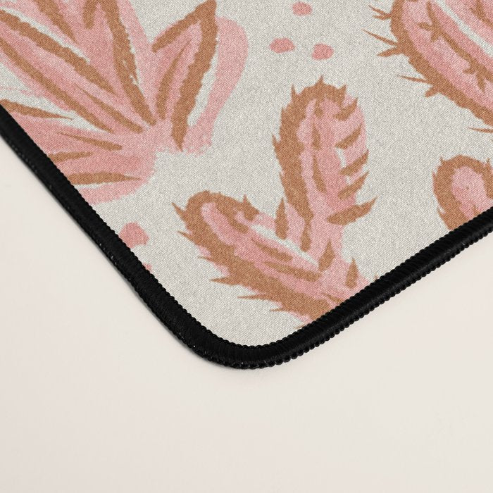 Cactus Desert - pink and copper Desk Mat Gallery Image 4