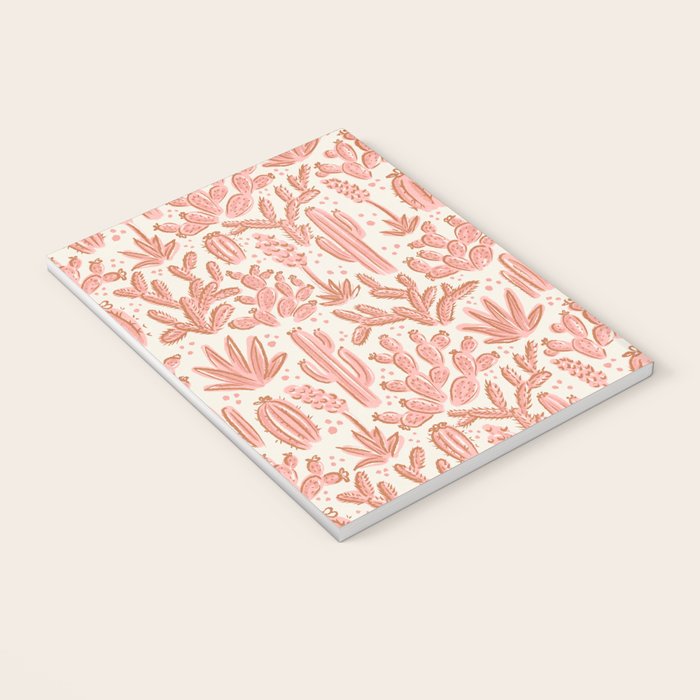Cactus Desert - pink and copper Notebook Gallery Image 3