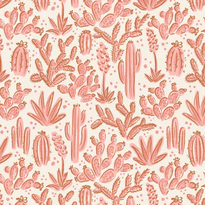 Cactus Desert - pink and copper Coffee Mug Gallery Image 2