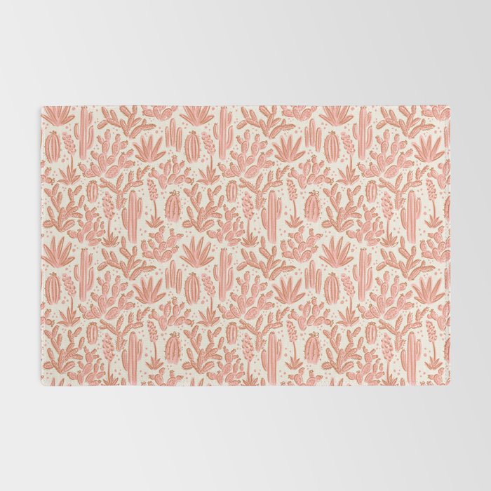 Cactus Desert - pink and copper Rug Gallery Image 2