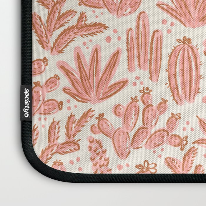 Cactus Desert - pink and copper Laptop Sleeve Gallery Image 3