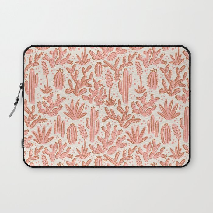 Cactus Desert - pink and copper Laptop Sleeve Gallery Image 1