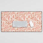 Cactus Desert - pink and copper Desk Mat Gallery Image 1