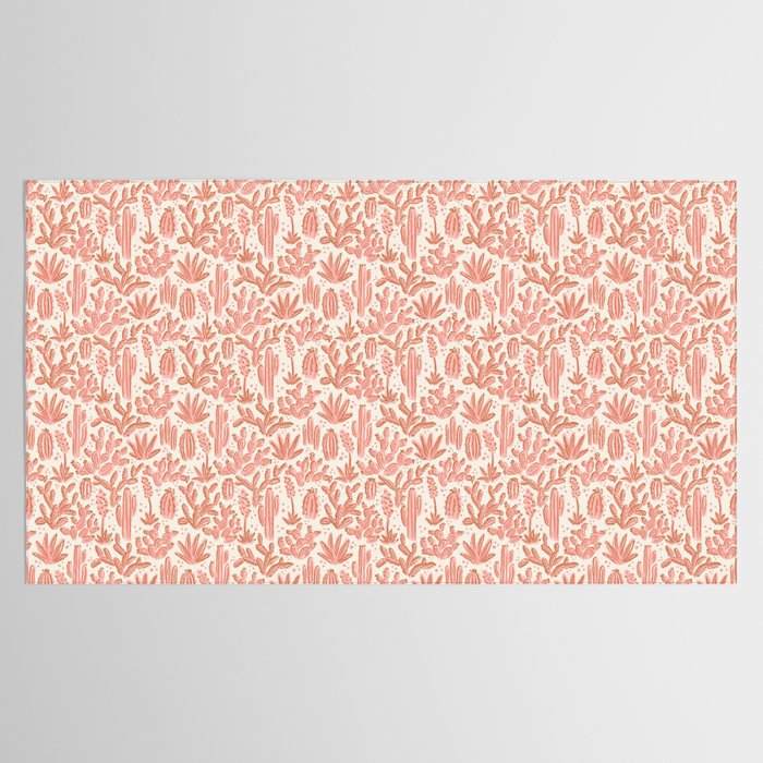Cactus Desert - pink and copper Tablecloth Gallery Image 2