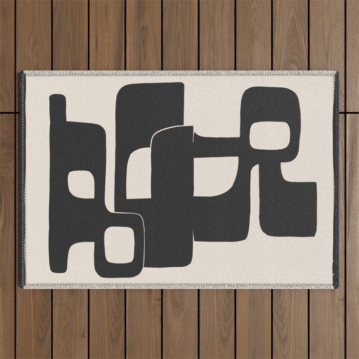 Modern Abstract Shapes 108 Outdoor Rug Gallery Image 1