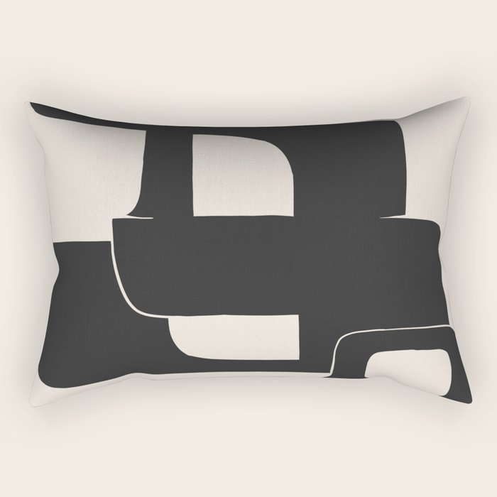 Modern Abstract Shapes 108 Rectangular Pillow Gallery Image 1